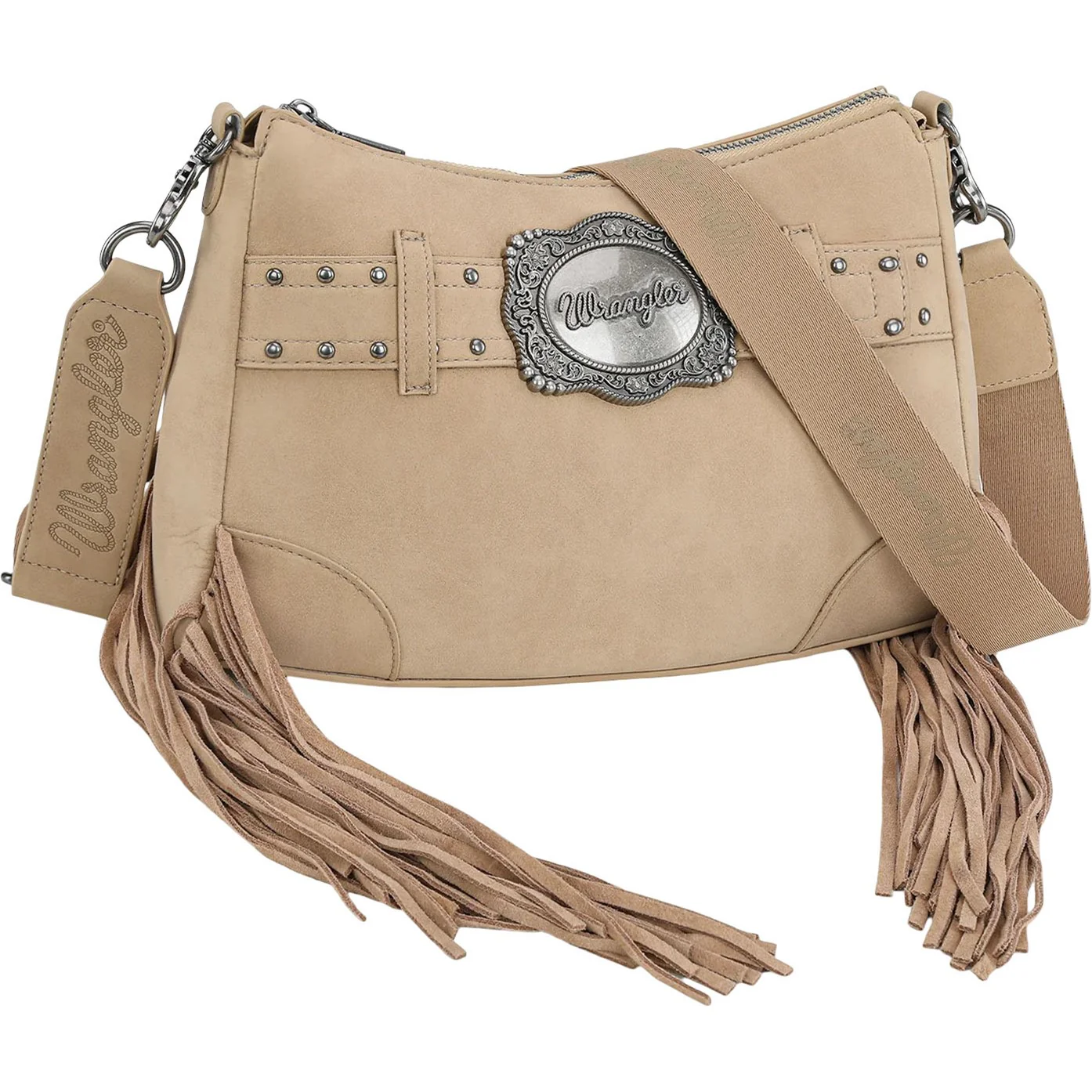 Wrangler - Womens Fringe Buckle Hobo Bag/Crossbody Bag - Image 5