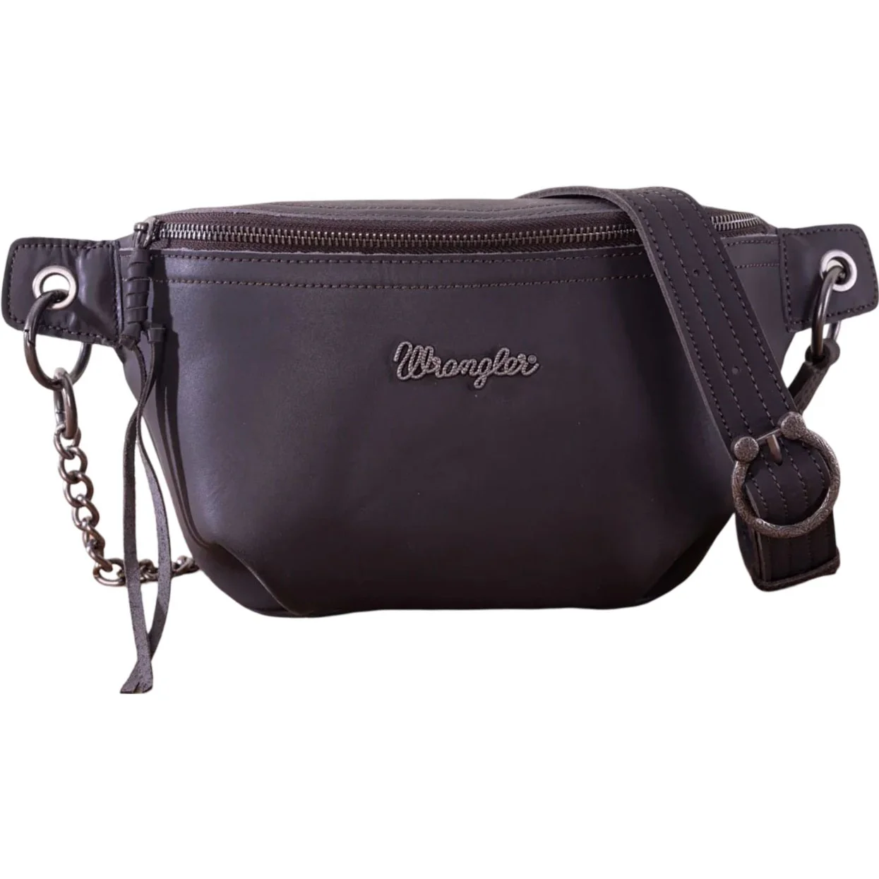 Wrangler - Womens Genuine Leather Belt Bag - Image 3