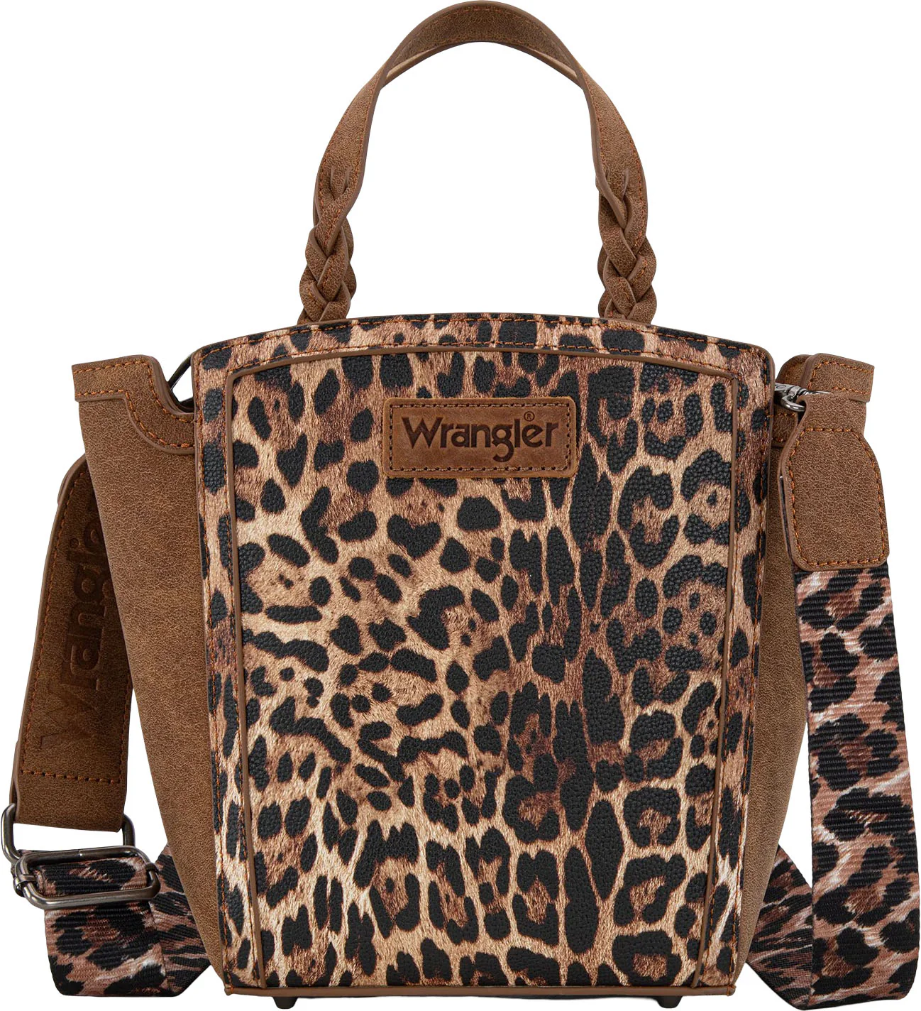 Wrangler - Womens Leopard Print Tote/Crossbody Bag - Image 2