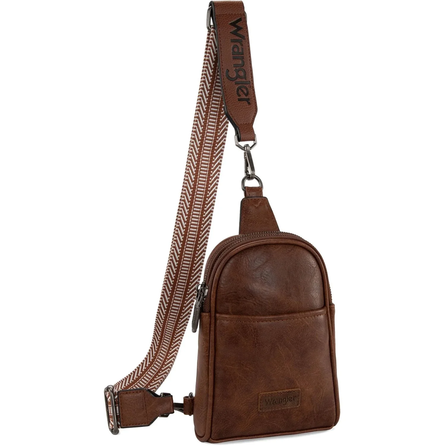 Wrangler - Womens Sling Bag/Crossbody/Chest Bag Dual Zippered Compartment - Image 3
