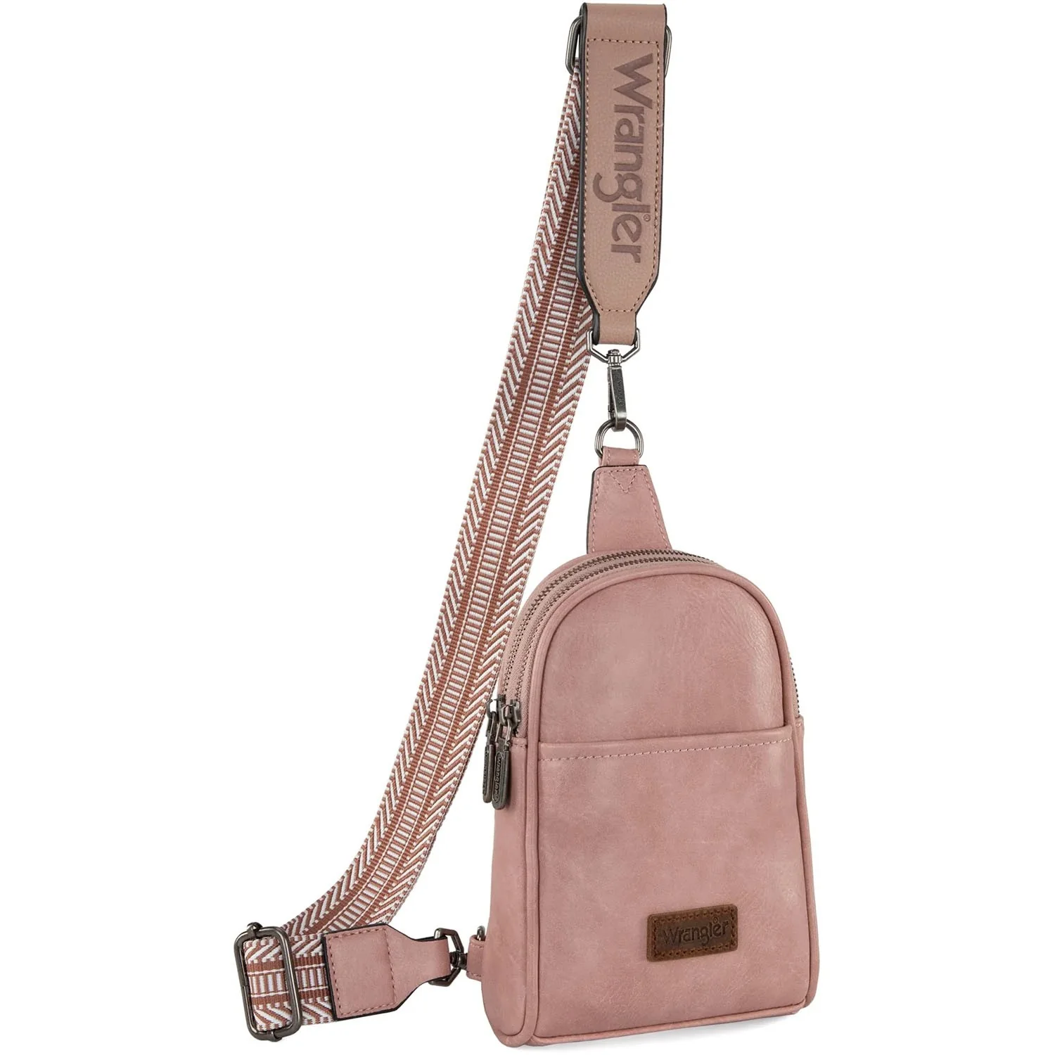 Wrangler - Womens Sling Bag/Crossbody/Chest Bag Dual Zippered Compartment - Image 4