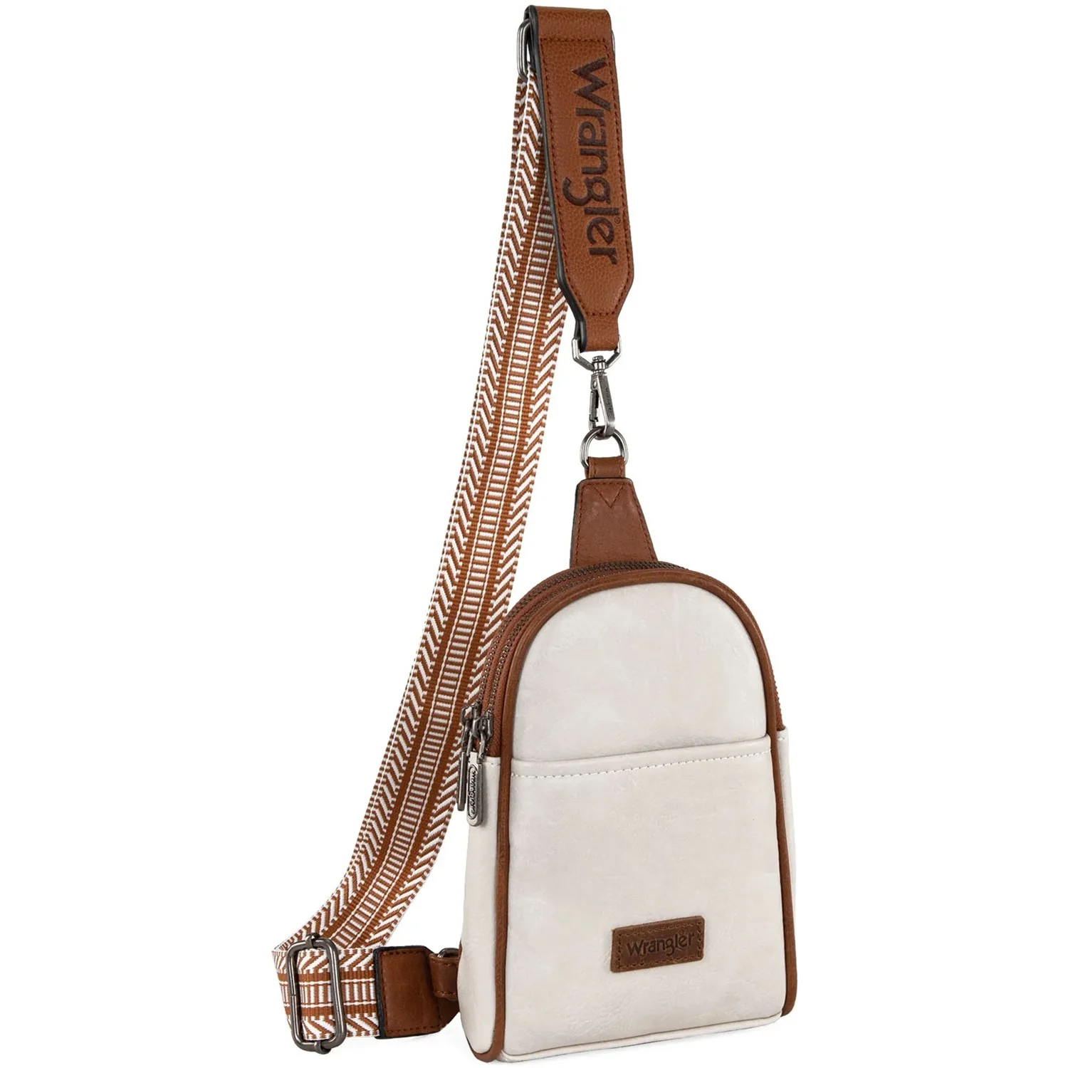 Wrangler - Womens Sling Bag/Crossbody/Chest Bag Dual Zippered Compartment - Image 6