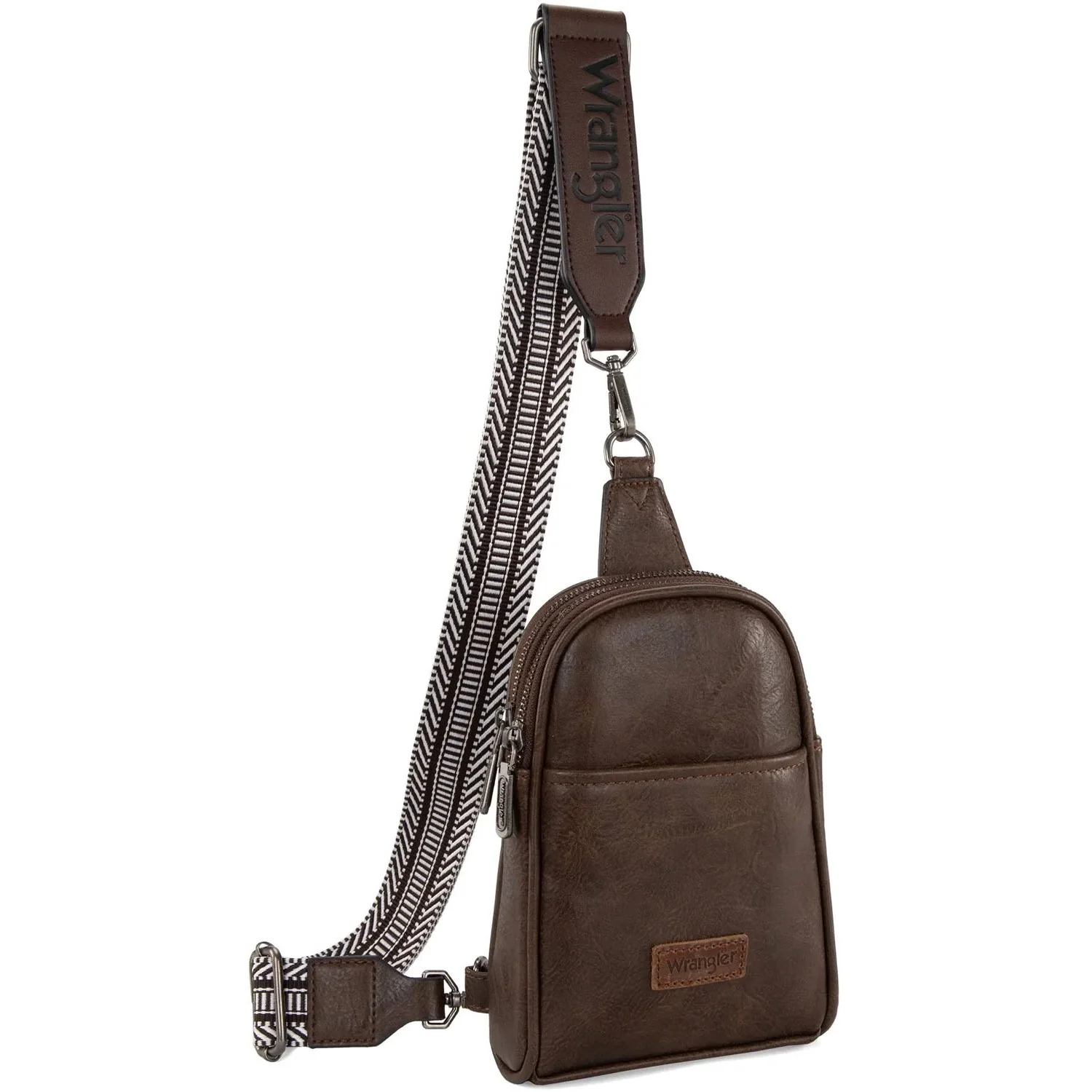 Wrangler - Womens Sling Bag/Crossbody/Chest Bag Dual Zippered Compartment - Image 7