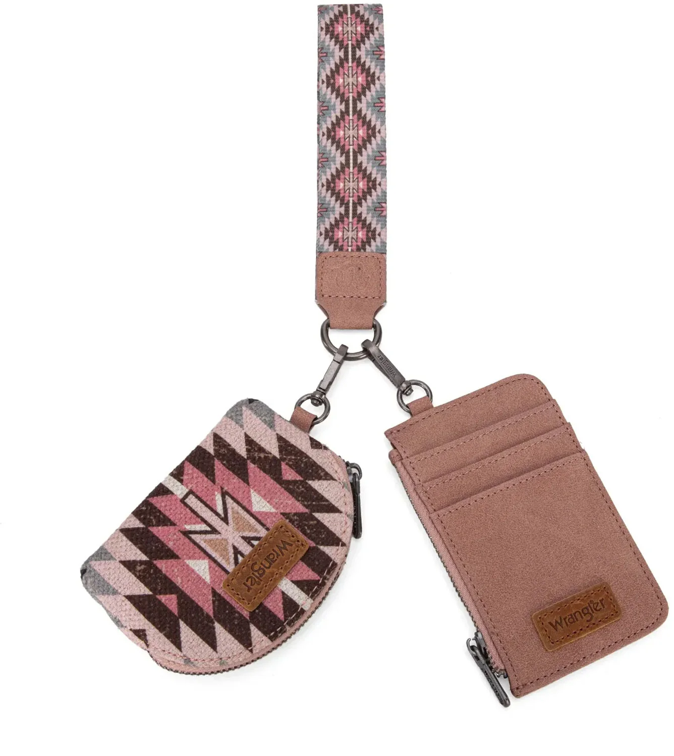 Wrangler - Womens Southwestern Art Print Dual Pouch Wristlet - Image 4