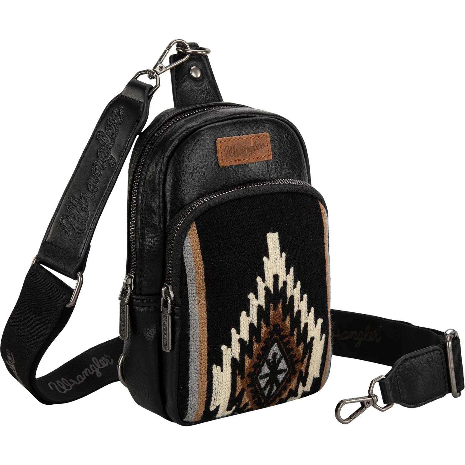 Wrangler - Womens Southwestern Knitted Sling Bag