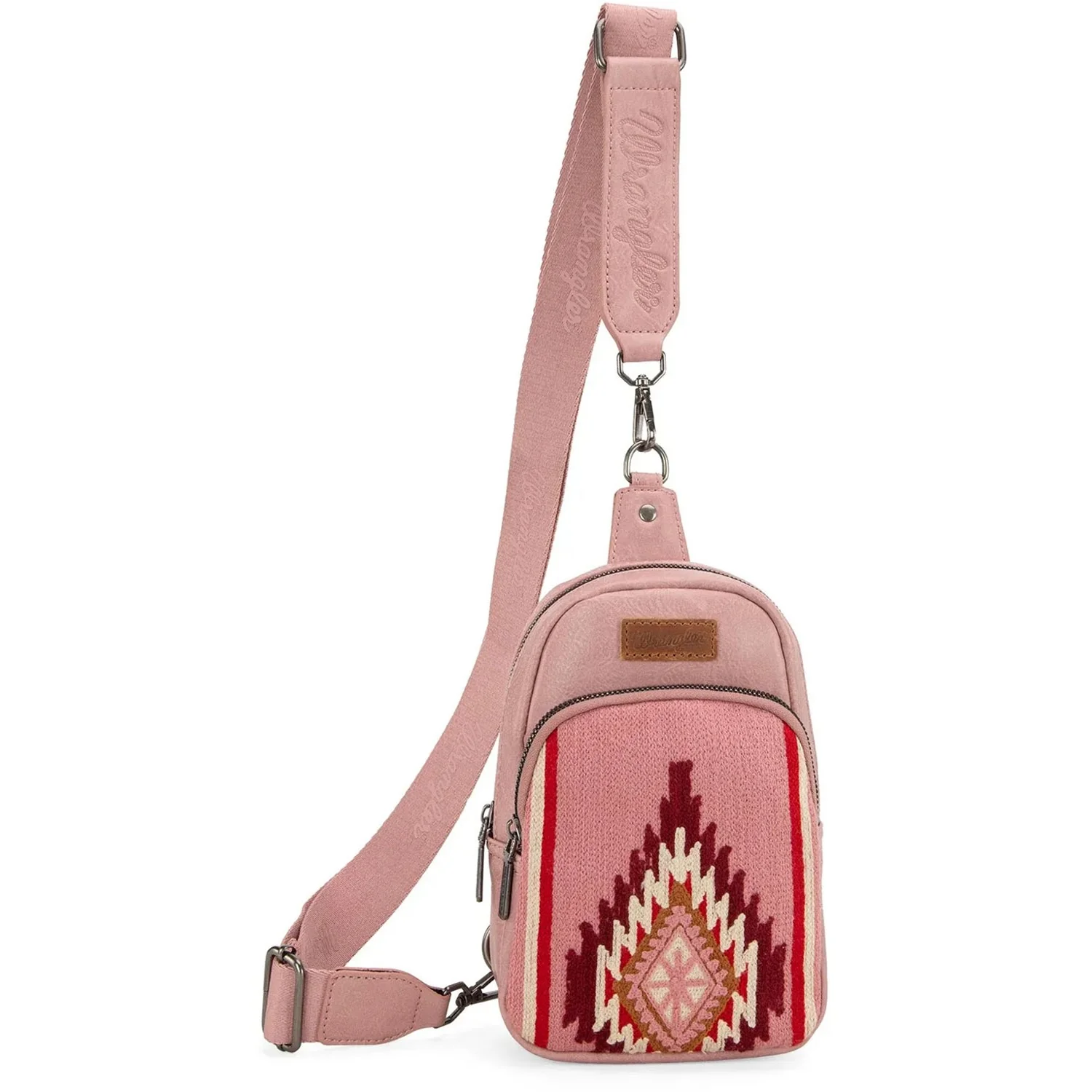 Wrangler - Womens Southwestern Knitted Sling Bag - Image 2