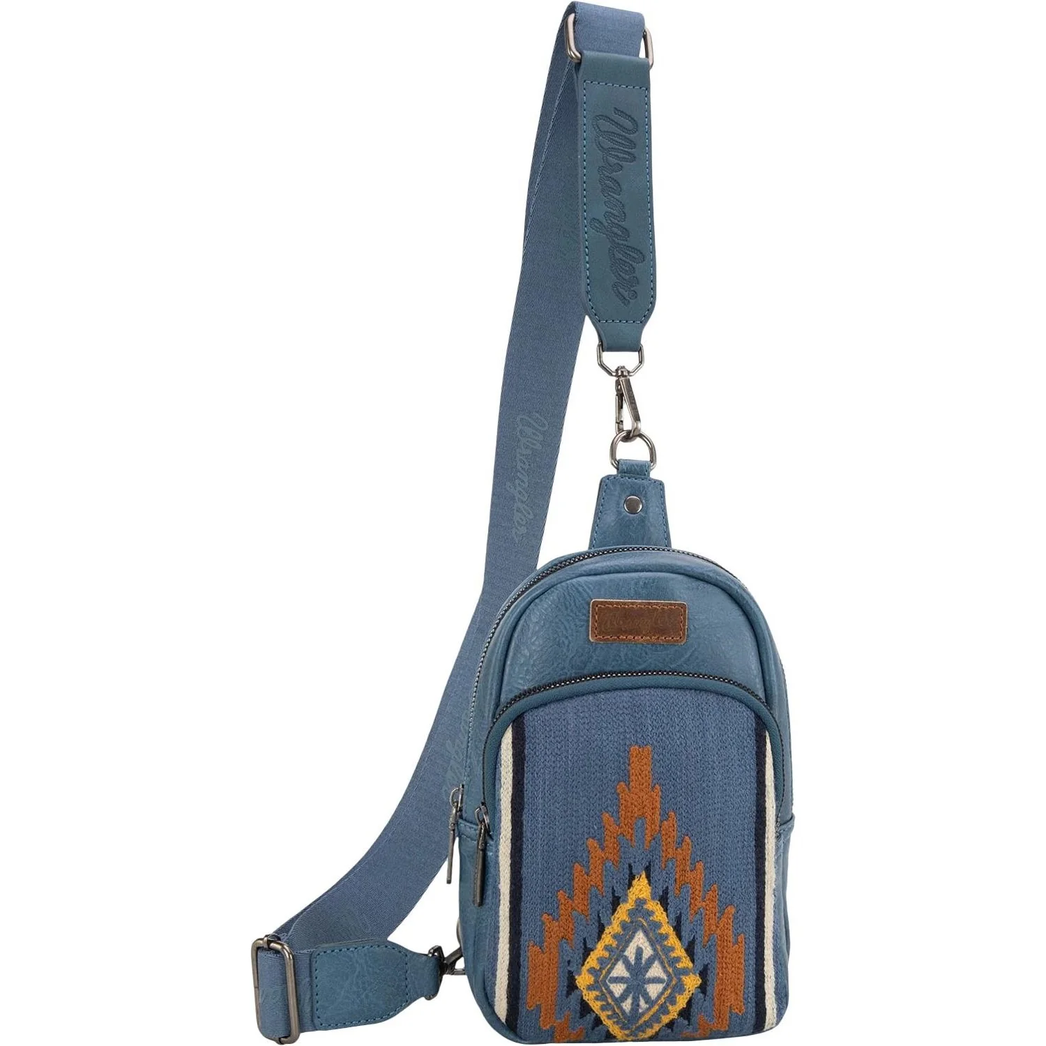 Wrangler - Womens Southwestern Knitted Sling Bag - Image 3