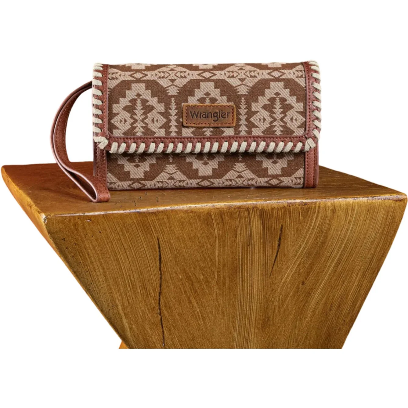 Wrangler - Womens Southwestern Print Wallet/Shoulder Bag