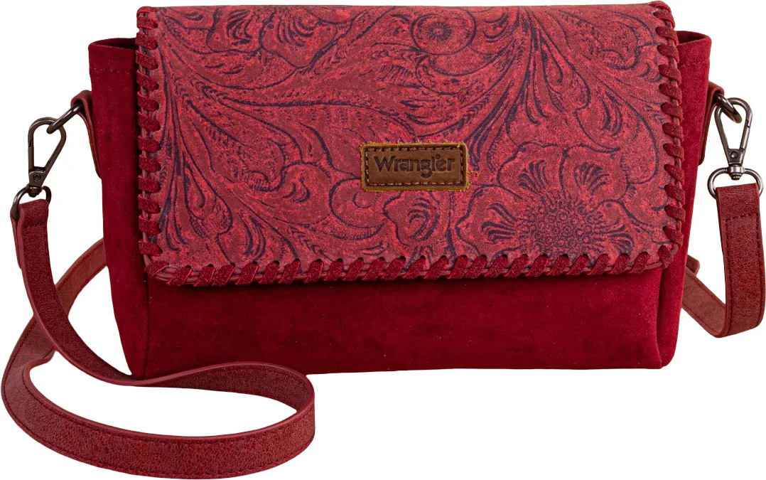 Wrangler - Womens Vintage Floral Printed Crossbody Bag With Small Pouch - Image 2