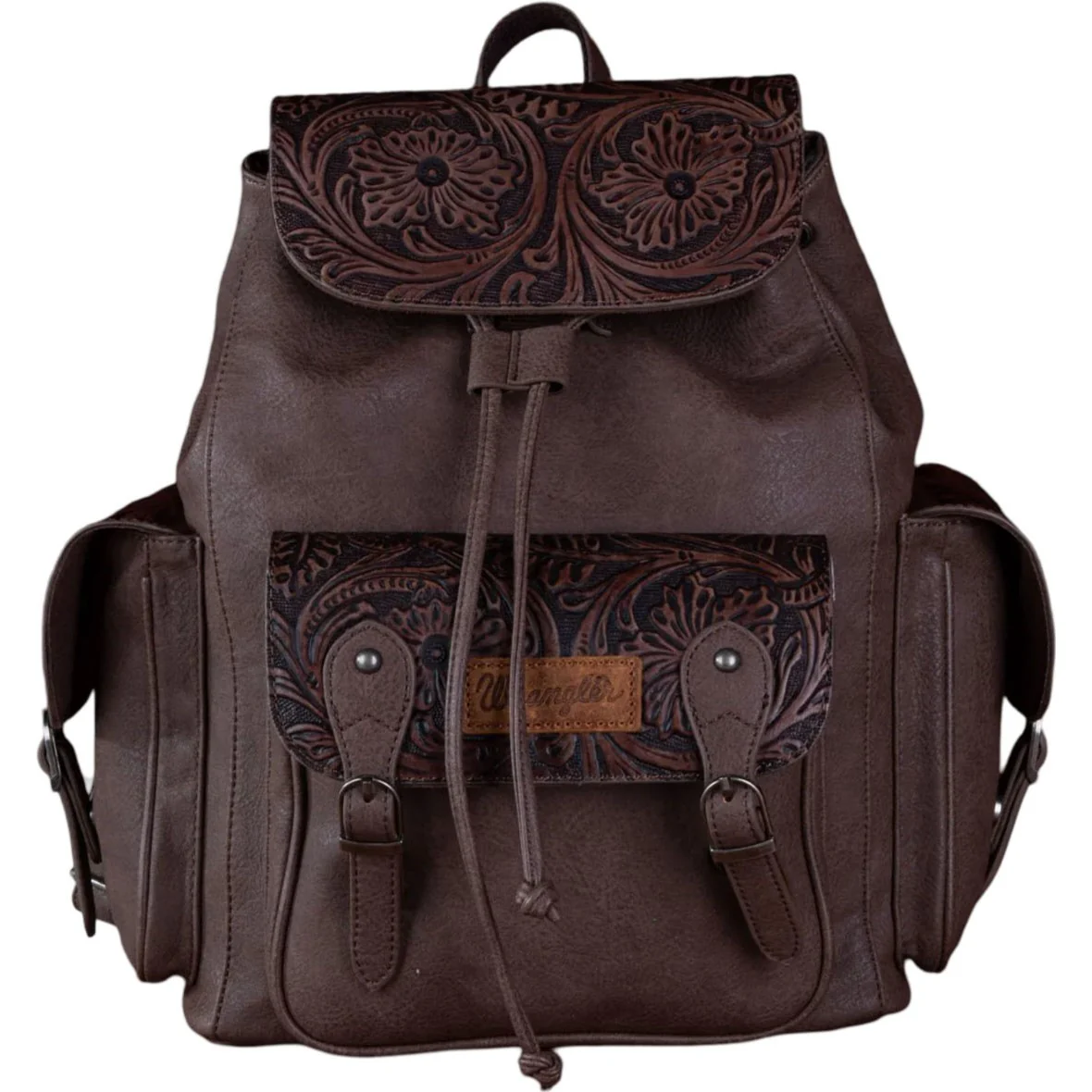 Wrangler - Womens Vintage Floral Tooled Backpack - Image 13