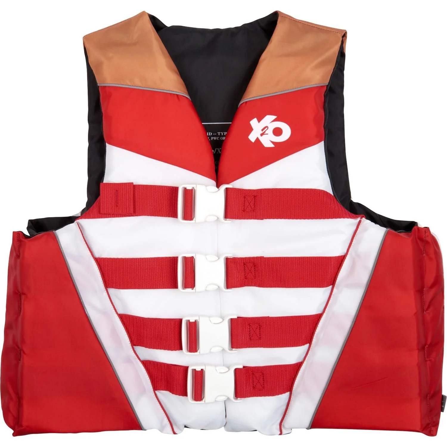 X2O - Life Vest 4 Buckle Adjustable Polyester - Image 2
