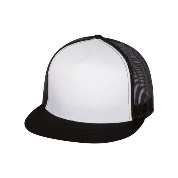 Yp Classics - Mens 6006 Flat Bill Trucker Cap - Image 2