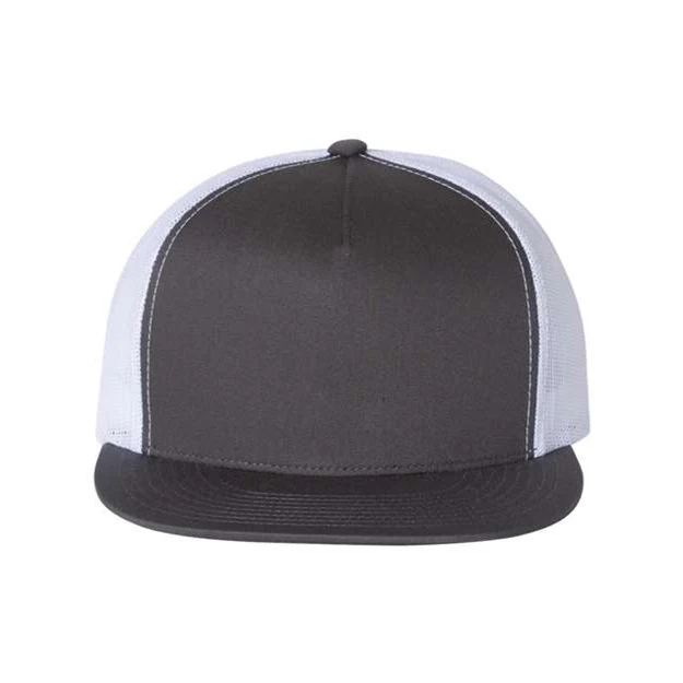 Yp Classics - Mens 6006 Flat Bill Trucker Cap - Image 32