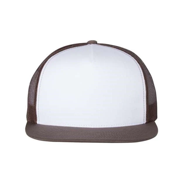Yp Classics - Mens 6006 Flat Bill Trucker Cap - Image 4
