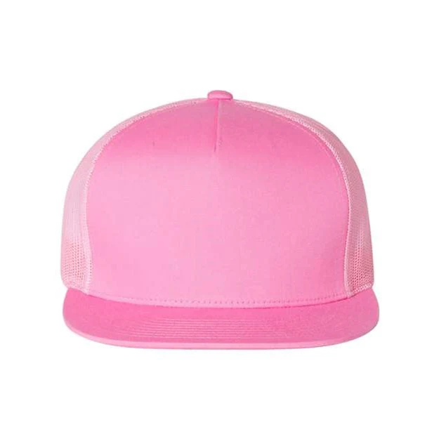 Yp Classics - Mens 6006 Flat Bill Trucker Cap - Image 58